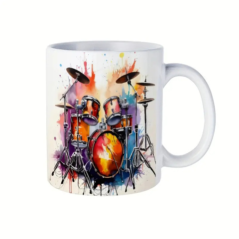 Kubek "Drummer Dad" – Idealny Prezent dla Perkusisty! Kubek "Drummer Dad" – Idealny Prezent dla Perkusisty!
