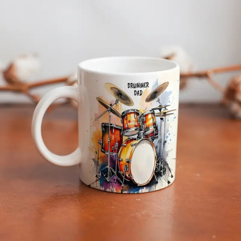 Kubek "Drummer Dad" – Idealny Prezent dla Perkusisty! Kubek "Drummer Dad" – Idealny Prezent dla Perkusisty!