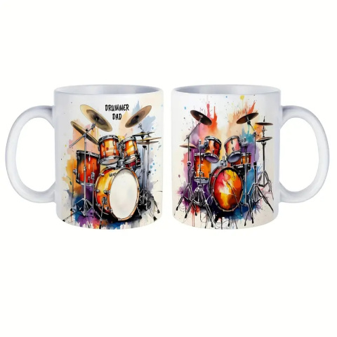 Kubek "Drummer Dad" – Idealny Prezent dla Perkusisty! Kubek "Drummer Dad" – Idealny Prezent dla Perkusisty!