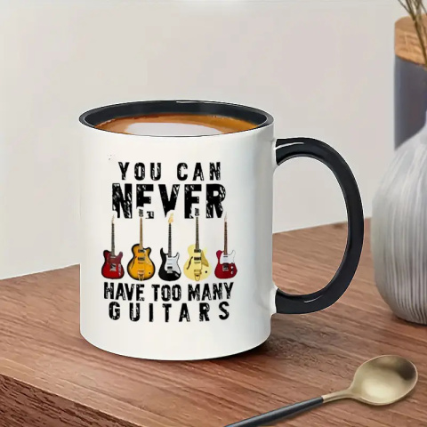 Kubek "You Can Never Have Too Many Guitars" – Must-Have dla Gitarzysty! Kubek "You Can Never Have Too Many Guitars" – Must-Have dla Gitarzysty!